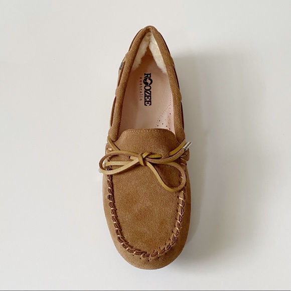 Roozee Australia DAKA Suede Camp Moccasin Driving Loafer Chestnut NIB - Picture 10 of 16